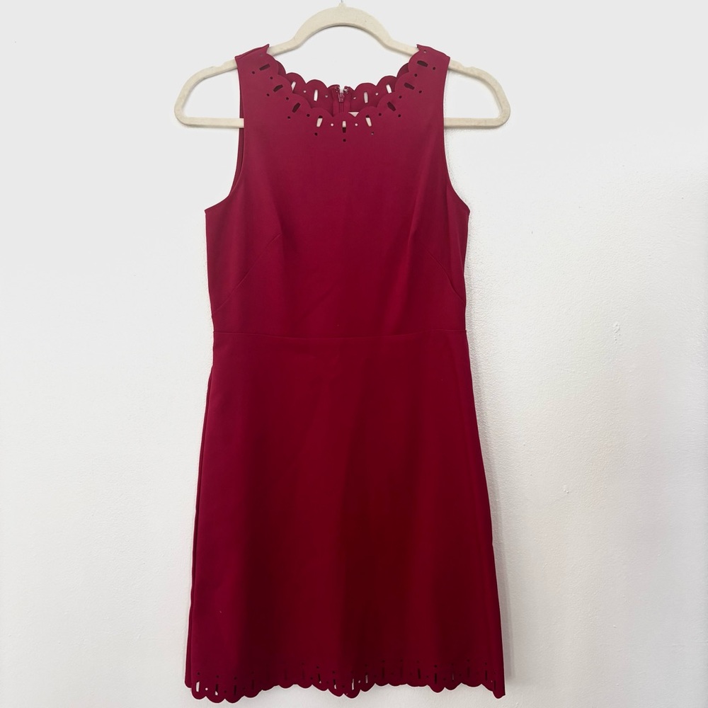 LOFT Magenta Sleeveless Mini Dress